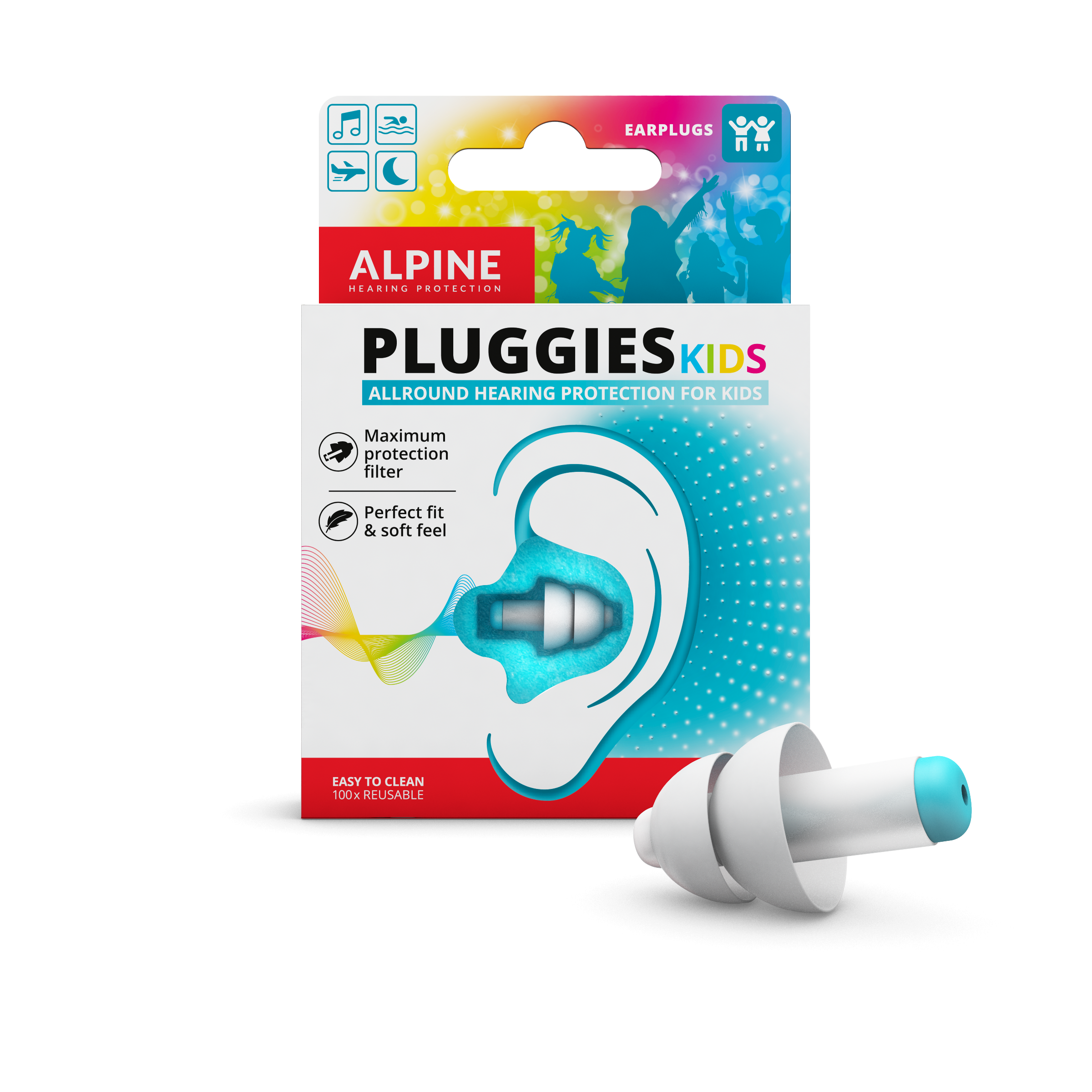 Pluggies öronproppar designade speciellt för barn.