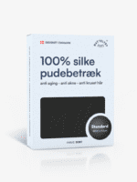 100% Mullbärssiden Örngott (OEKO-TEX) Svart
