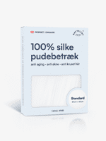 100% Mullbärssiden Örngott (OEKO-TEX) Vit