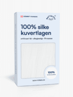 100% Mullbärssiden Kuvertlakan (OEKO-TEX) Vit