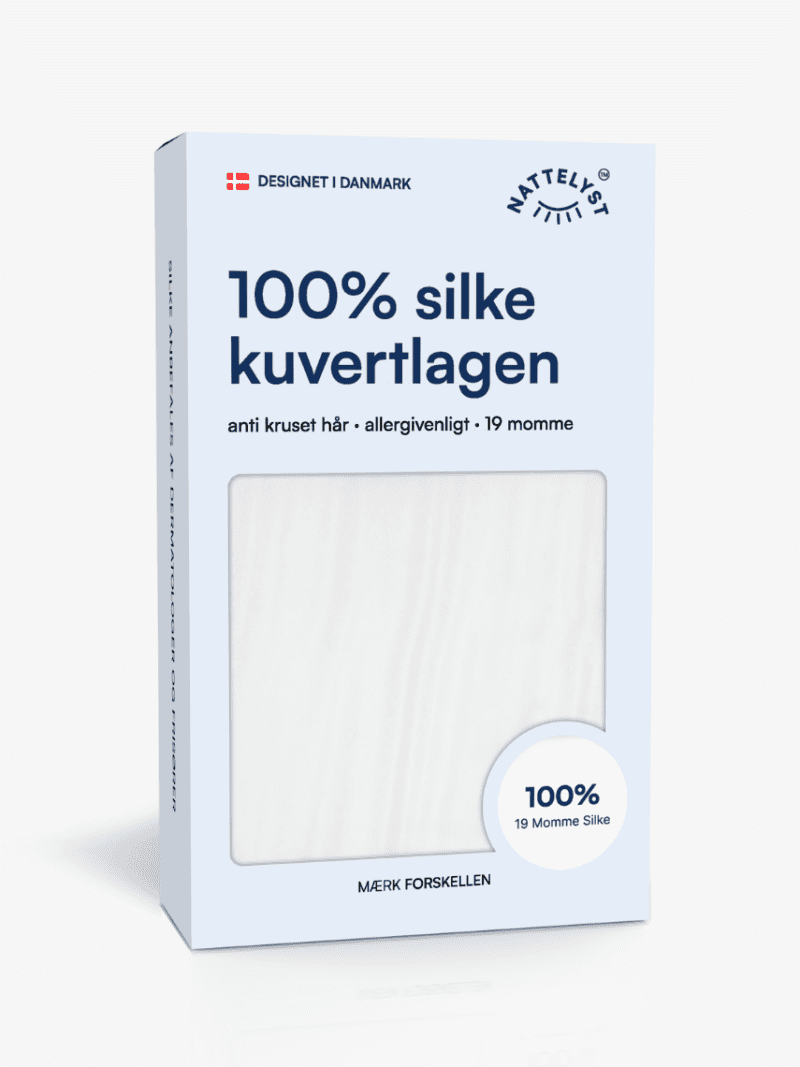 100% Mullbärssiden Kuvertlakan (OEKO-TEX) Vit